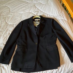 Tahari Skirt Suit - dark navy, almost black - EUC Size 16